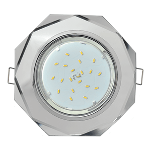 Ecola GX53 H4 Glass хром - хром (зеркальный) 38x133