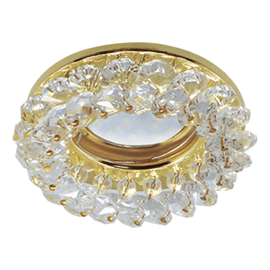 Ecola Light MR16 CD4141 GU5.3 Прозрачный/Золото 50x90