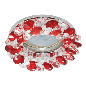 Ecola Light MR16 CD4141 GU5.3 Прозрачный и Рубин/Хром 50x90