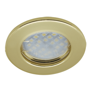 Ecola Light MR16 DL90 GU5.3 Светильник встр. плоский Золото 30x80